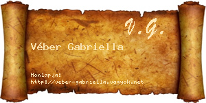 Véber Gabriella névjegykártya